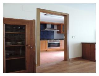 cocina con terraza