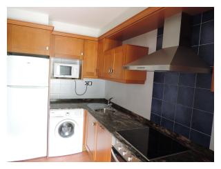 cocina con terraza